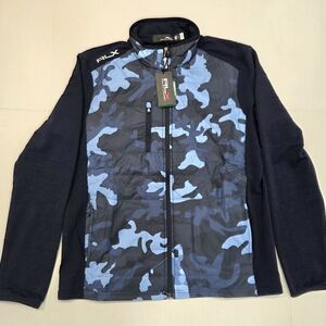 Ralph Lauren Navy and Light Blue Camo Golfing Jacket